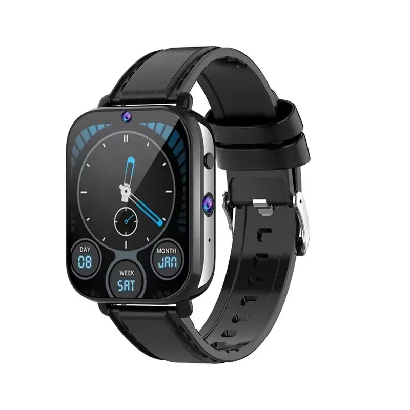 Montre 4G céramique android, double caméra 13 MP 1600 Mah Wifi GPS