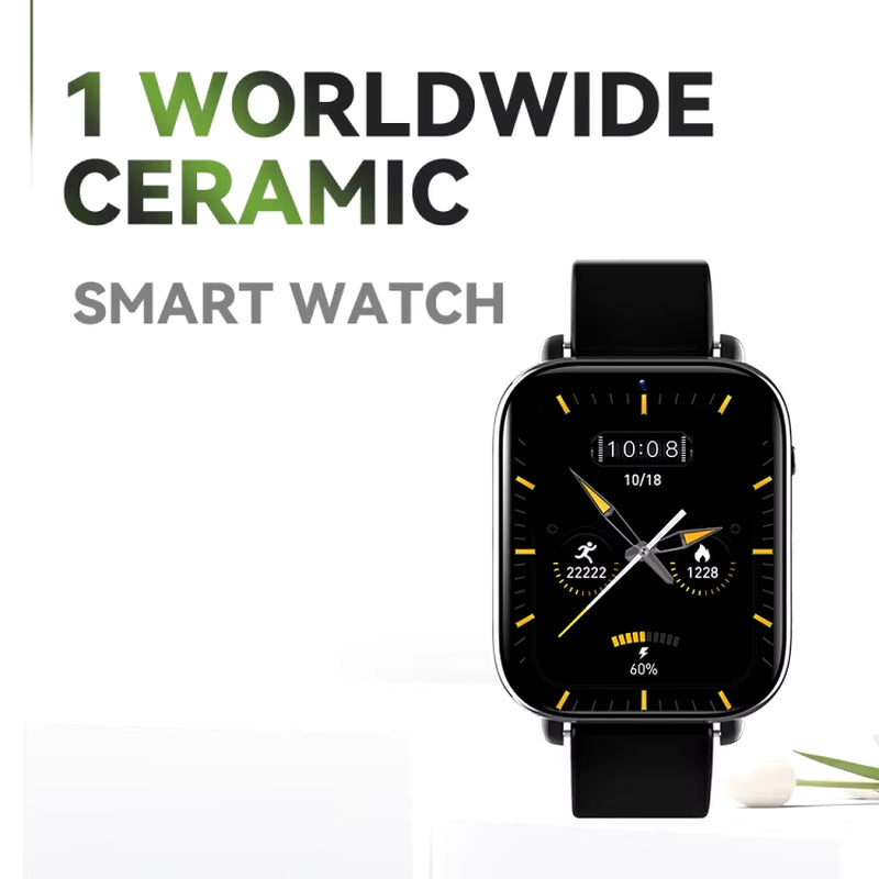Montre 4G céramique android, double caméra 13 MP 1600 Mah Wifi GPS