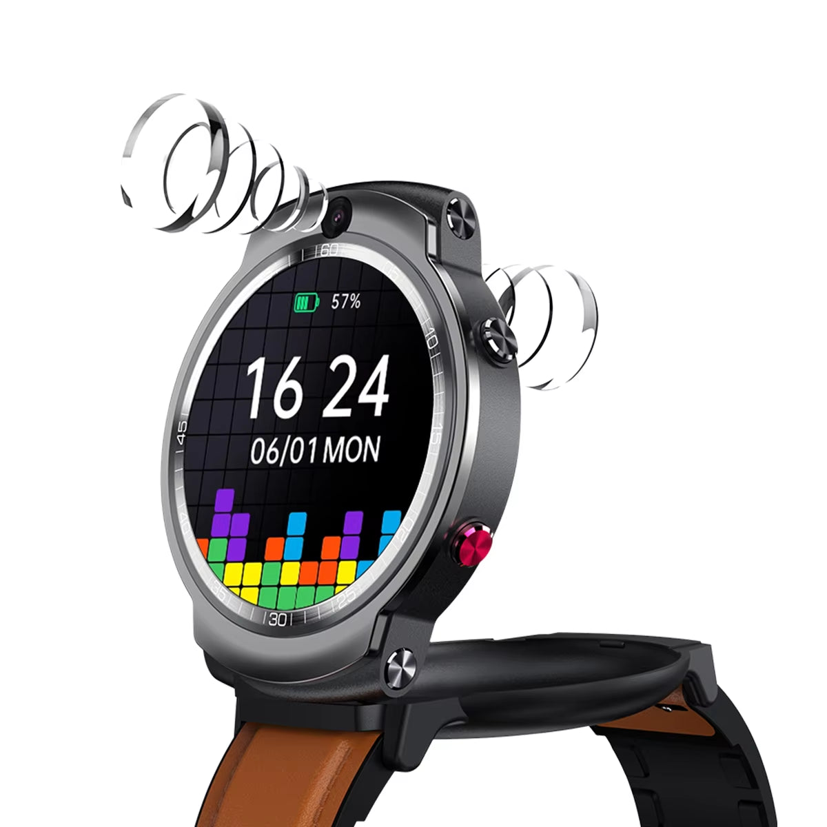 Montre connectée VDM28 : 4G, GPS, double caméra 8MP, écran HD, IP67